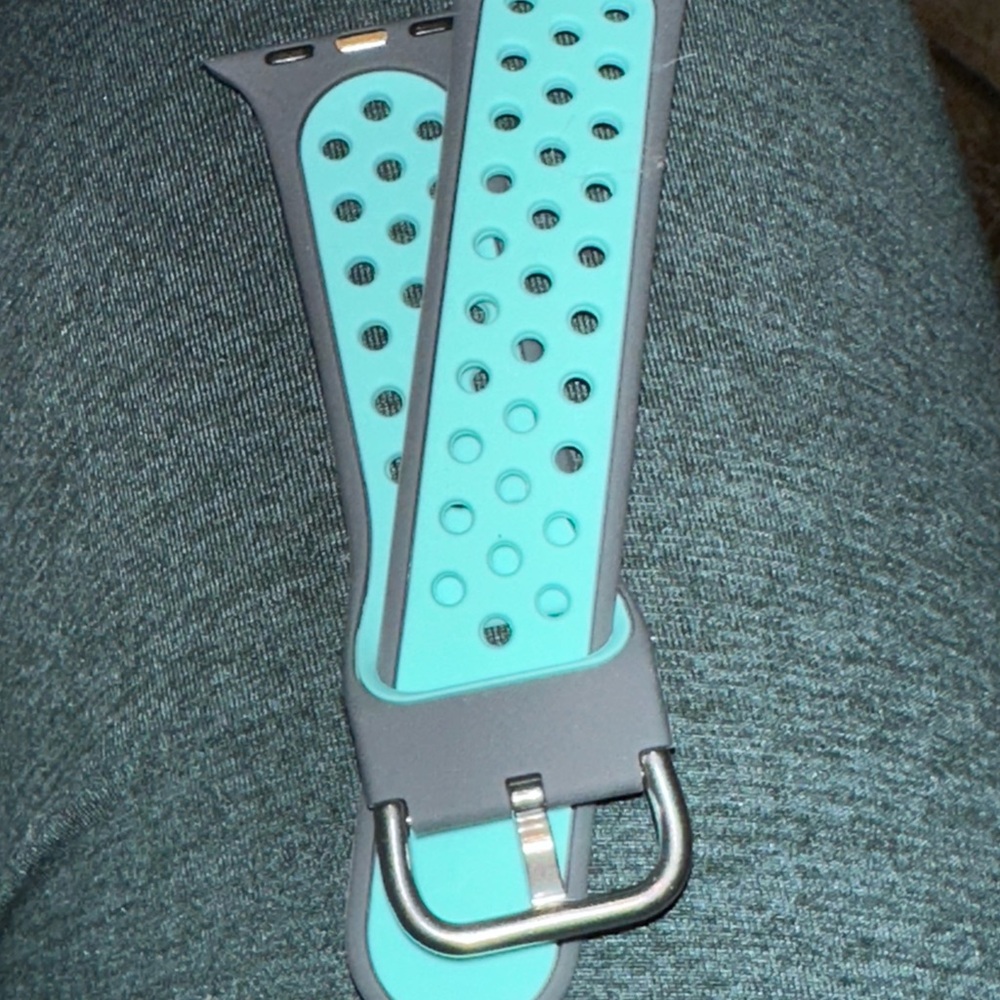Gray and Teal Women's Watch Band - Picture 3 of 5